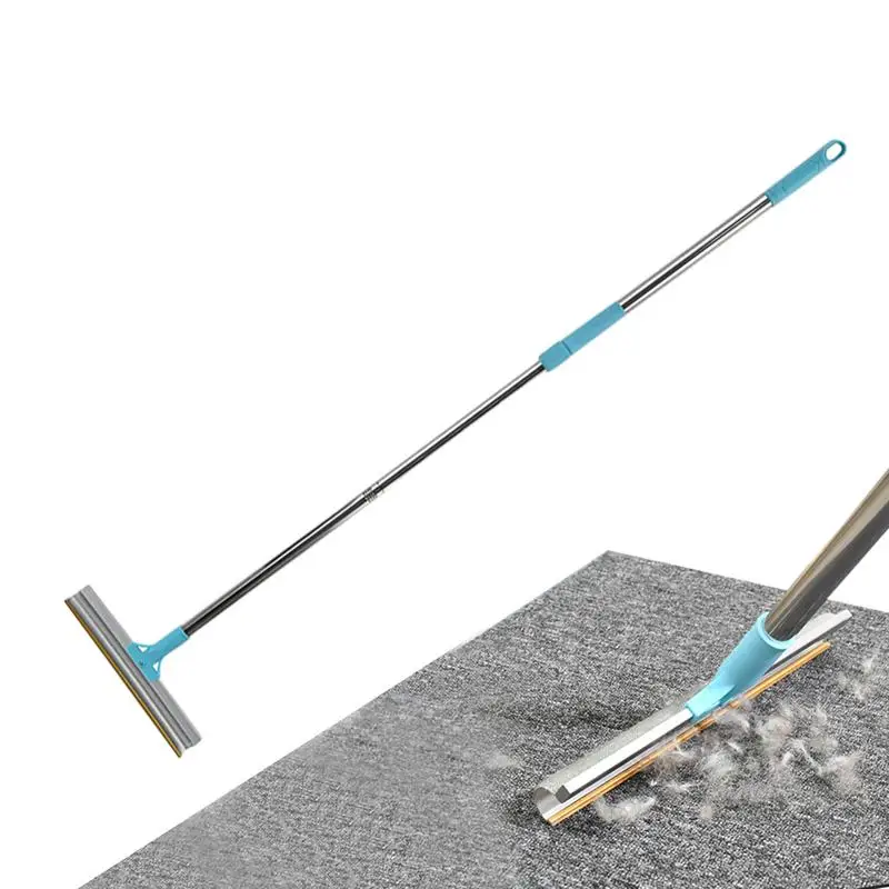 

Скребок для шерсти домашних животных, многоразовая метла с ручкой из алюминиевого сплава, для удаления шерсти у домашних животных