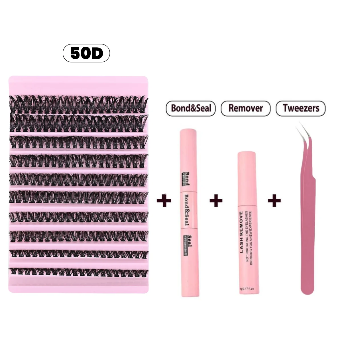 MJ DIY Lashes Extension kit Eyelashes 200 PCS Clusters Lash Bond and Seal Makeup tools for gluing Lashes Gluing Glue Accessories fake eyelashes lash glue lash extension kit eyelash set