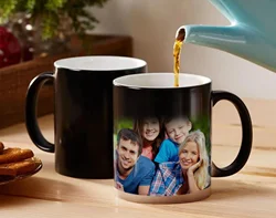 Custom Ceramic Color - Changing Photo Mug - Personalized Family & Wedding Anniversary Gift - 301 - 400ml (Custom)