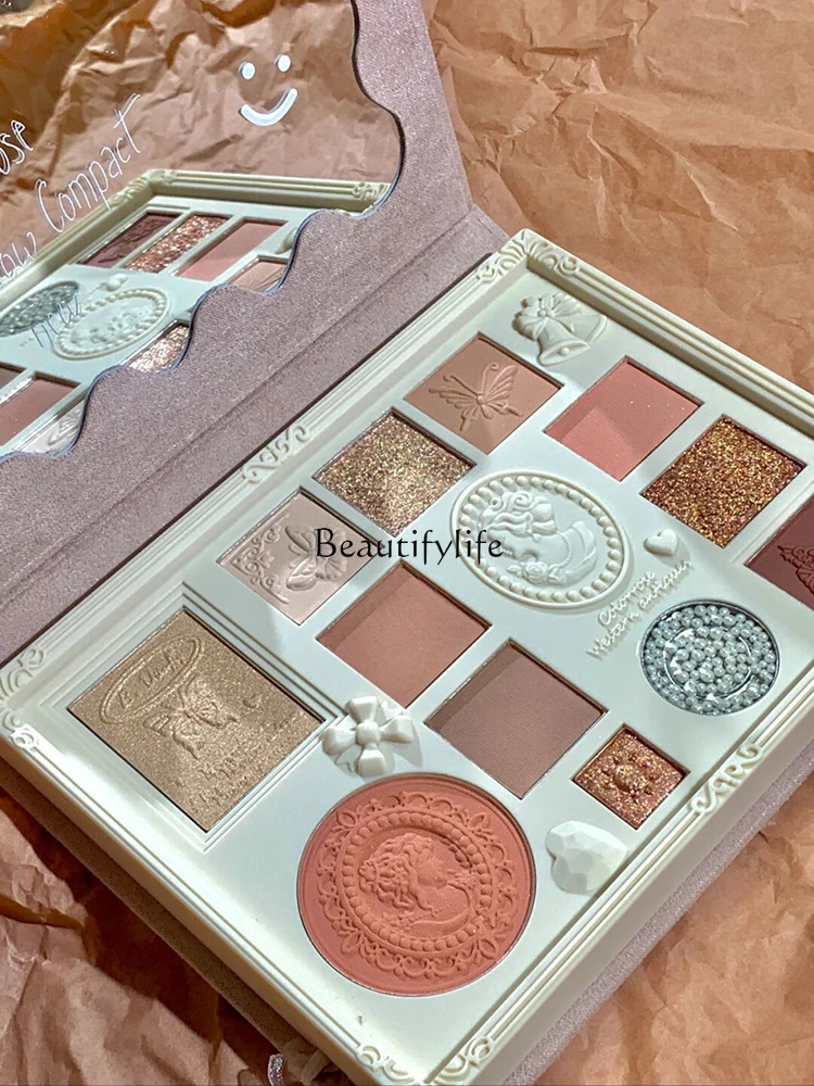 

Eye Shadow Plate Highlight Blush Makeup Palette Makeup Palette Brown Milk Tea
