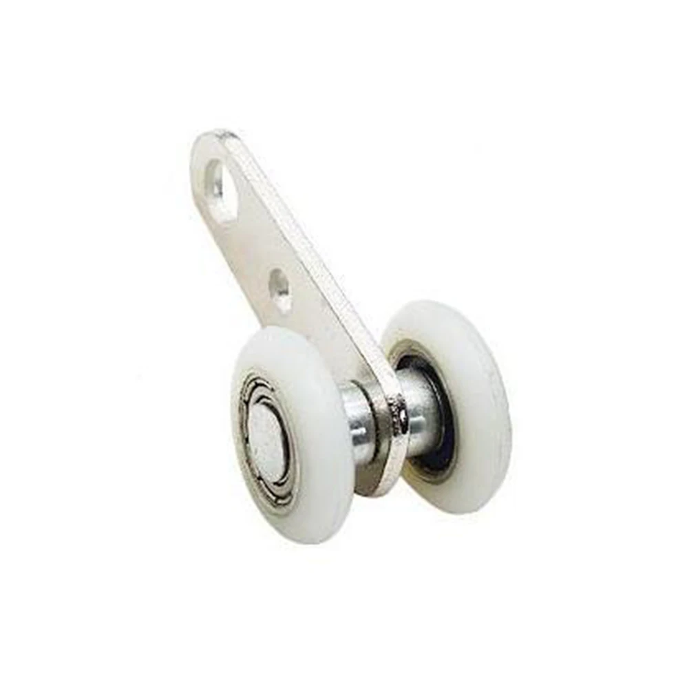 2/4 stücke Vorhang Schienen Riemenscheiben Schiebetür Riemenscheibe Hängen Track Flaschenzug Für Schiebetür Schränke Fenster Hardware – Detail 12