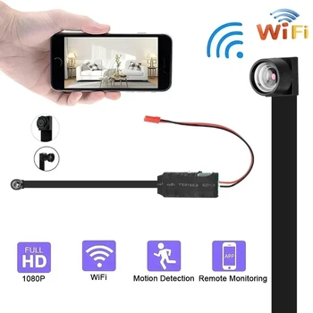 Mini Telecamera IP WiFi Fai-da-te 1080P HD con Modulo Rilevamento Movimento, Videocamera DV Registratore Video per Sicurezza Domestica, Piccola Telecamera P2P con Controllo Remoto e Scheda TF Nascosta