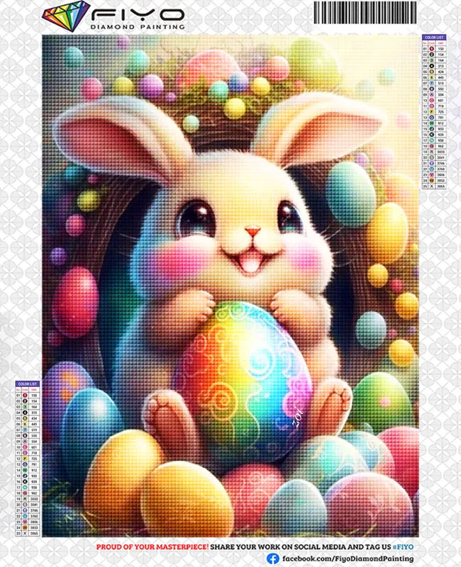 FIYO Easter Bunny Diamond Painting New Arrivals 2023 Cute Animals Diamond  Embroidery Sunflower Mosaic Art Picture Home Decor - AliExpress