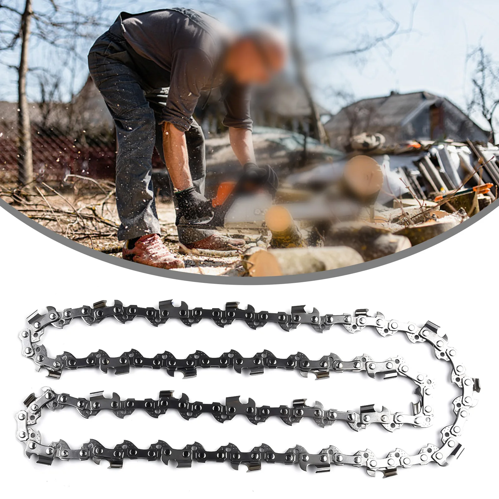 Description Picture 3 of itemChainsaw Saw Chain Blade 16 Inch 3/8\"LP .050 Gauge Accessory Practical 41cm 56DL 16 Inch High Quality High Quality