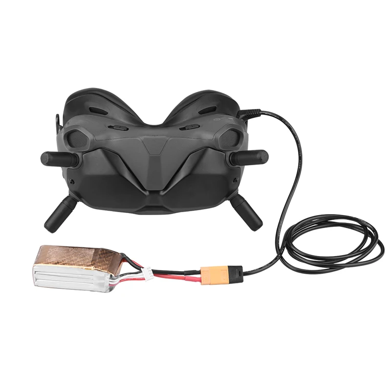 DJI 고글 V2 배터리 충전 어댑터 케이블, XT60/T 플러그, XT60 수-DC 커넥터 전원 공급 와이어 케이블