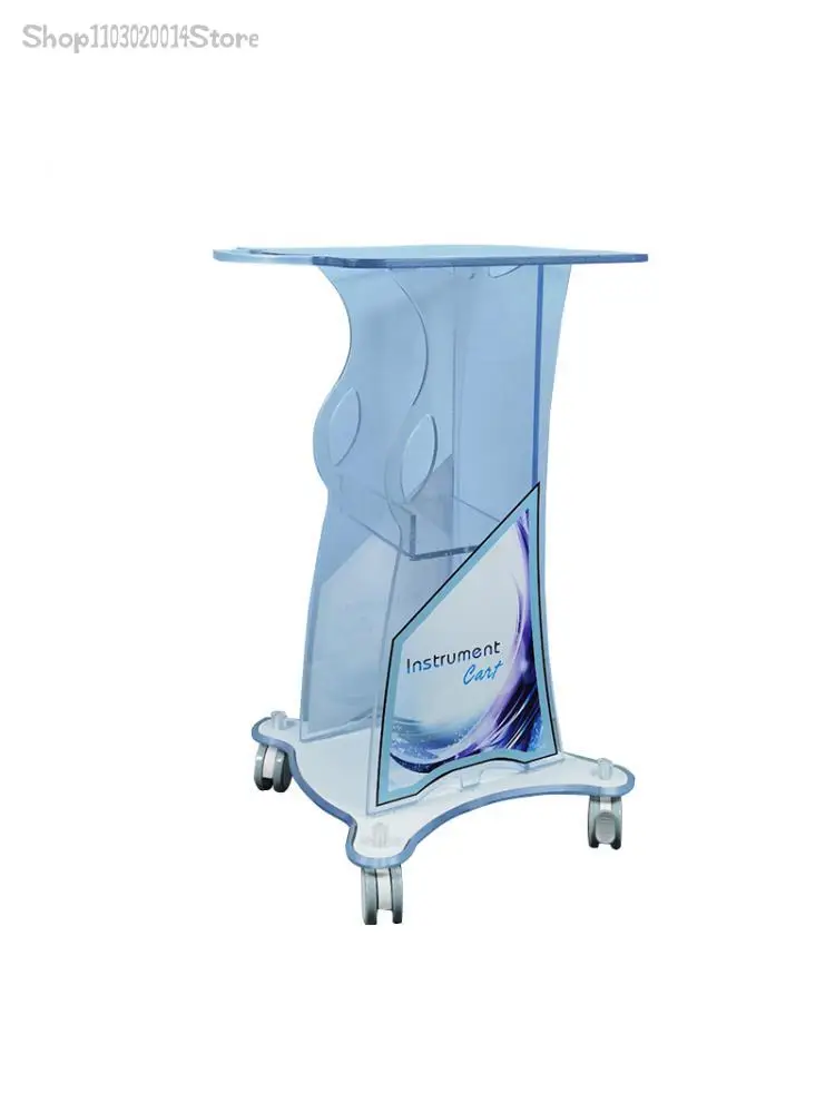 High-grade Acrylic Beauty Salon Trolley Small Bubble Bracket Desktop Laser Beauty Instrument Trolley Increased Customization