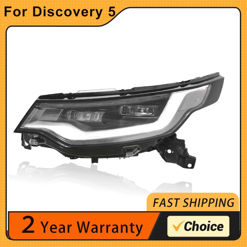

Car Styling LED Headlight For Land Rover Discovery 5 Headlights 17-20 LED DRL Running lights With Dynamic Turning Signal