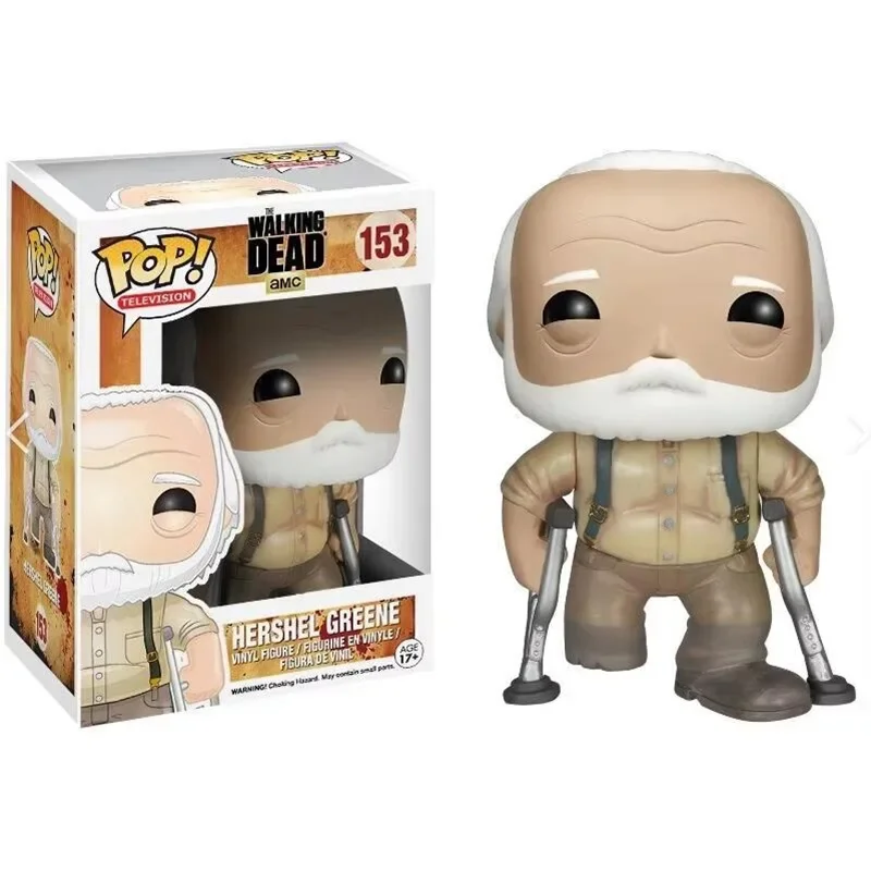 thumbnail image 1 of Funko POP Television The Walking Dead #1182 Daryl Dixon #13 #71 #153 Hershel Greene Vinyl Figure Dolls Action Toys Gifts, 1 of 4