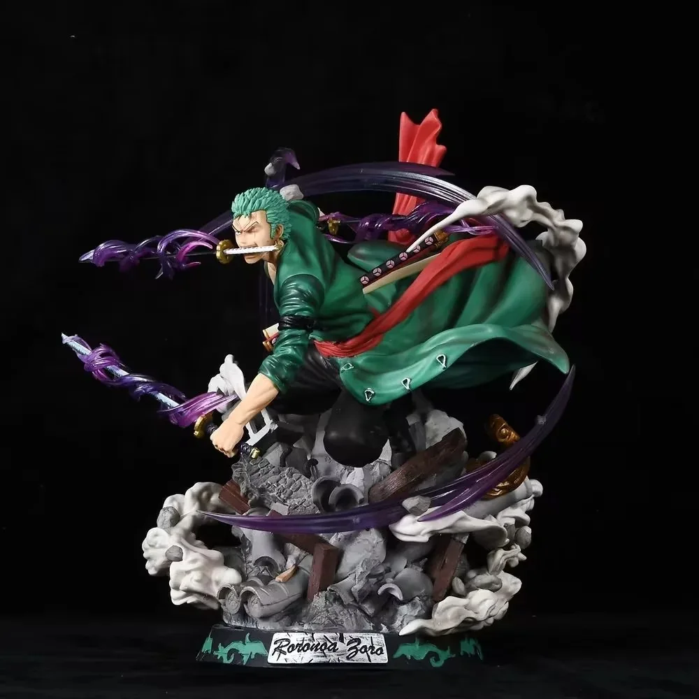 

Anime One Piece Roronoa Zoro GK LS PVC Action Figure Collectible Model Doll Toy 34cm