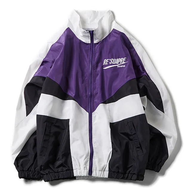 Männer College Stil Varsity Jacke 2023 Neue Casual Paare Brief Stickerei Bomber Jacken Straße Lose Patchwork Zipper Mantel_voghion.com
