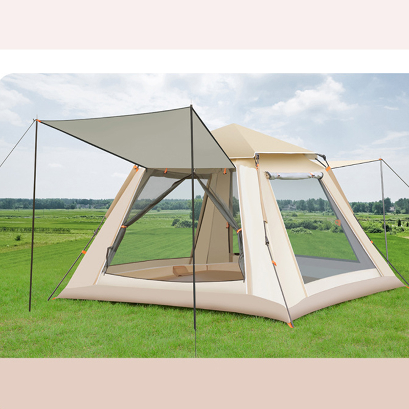 Automatic Tent 3-4 Person Waterproof Camping Tent Easy One-touch Tent Large Sun Shelter,Travel, Family picnic, camping party