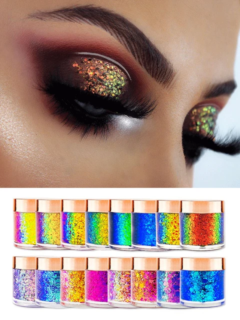 Infinite Chrome Laser Eyeshadow Chameleon Pigment Rainbow Eyeshadow Powder  Light Change Holographic Eyeshadow Pigment Glitter