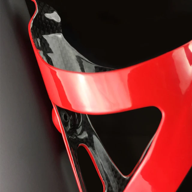 Carbon Fiber Bicycle Bottle Cage Cycling Bottle Holder Frosted one-piece High-strength Water Cup Holder Riding Cage 5