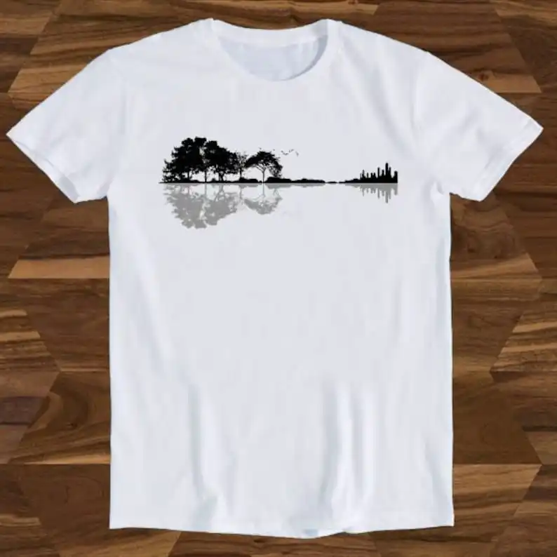 

Guitar Tree Nature Forest Climate Change Music Funny Gift Tee T-Shirt T211