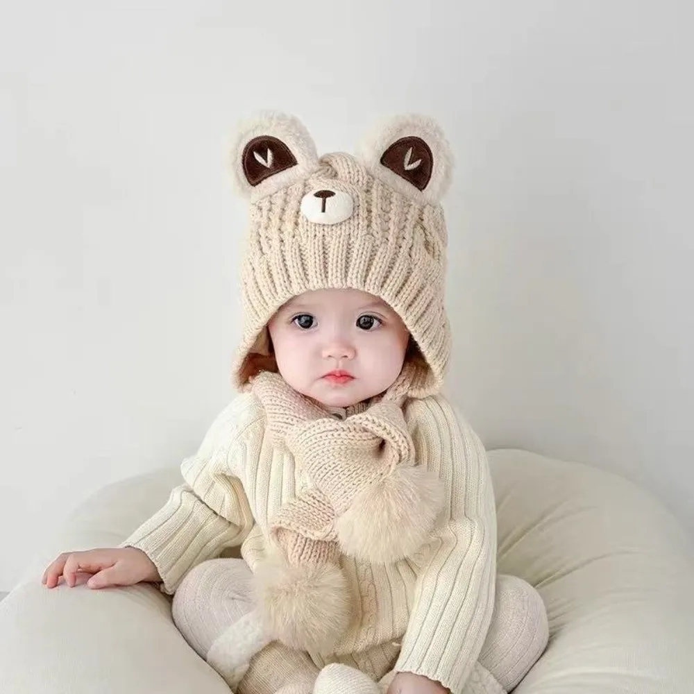 Polyester Fiber Kids Warm Beanie Hat