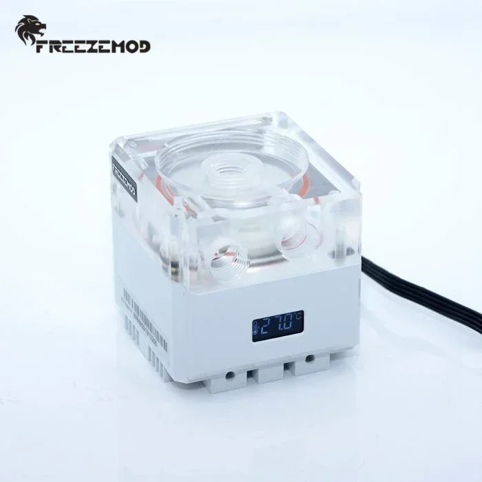 Zemod-pc Bomba Refrigeradora de Água Pwm Fluxo Inteligente 800l h va Sensor de Temperatura Lcd Luz Rgb Refrigeração do Computador Pu-fs6m-p - Imagem 2