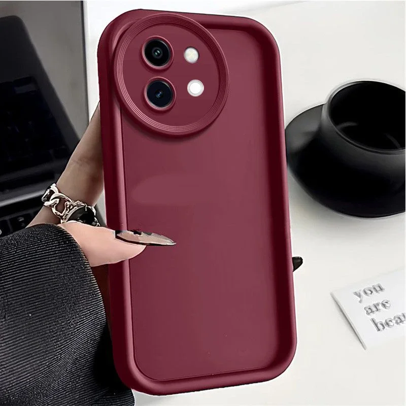Matte Shockproof Protective Phone Case with Skin-Feel Finish