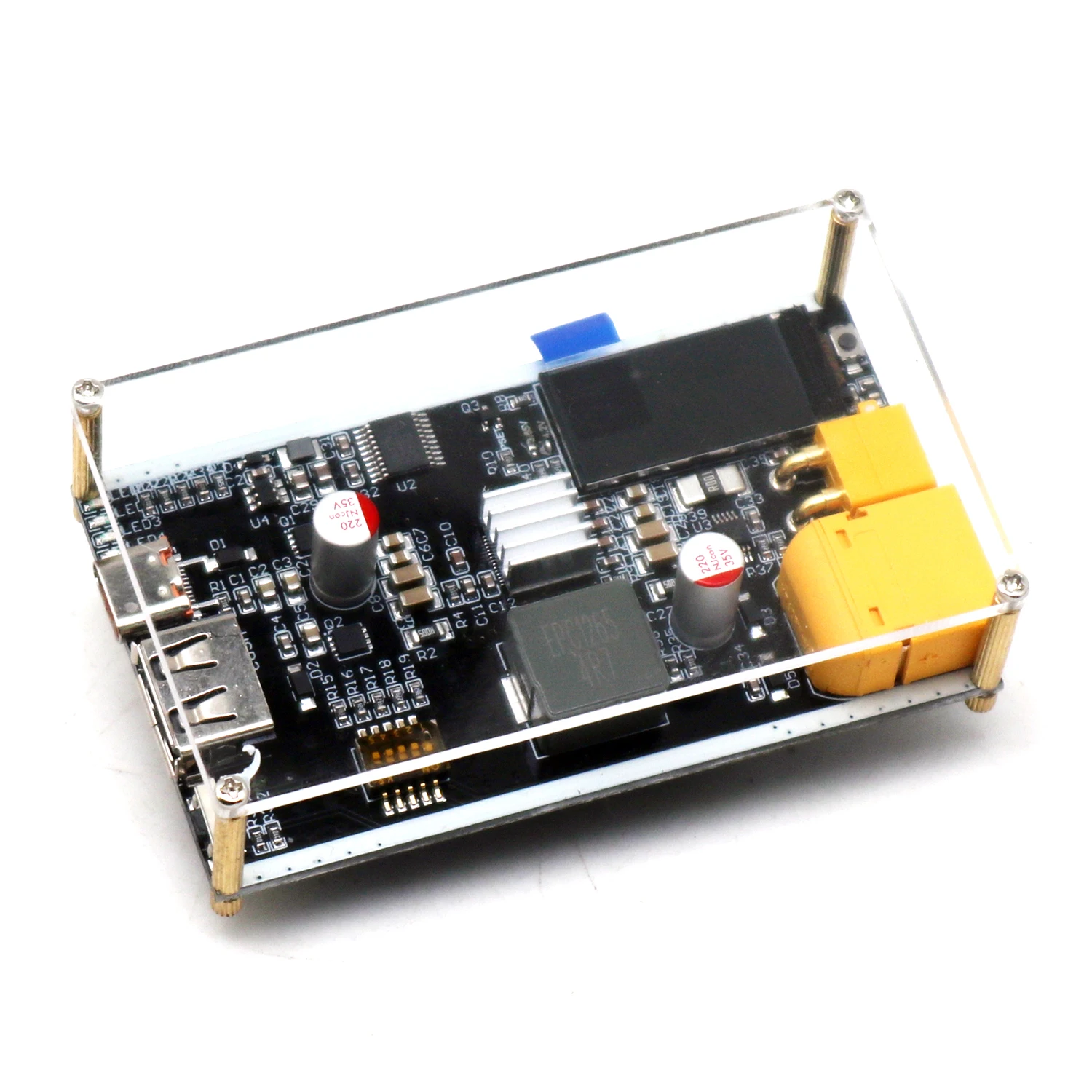 Chargeur rapide 45W IP2369 pour batterie Li-ion 2-6S avec écran LCD