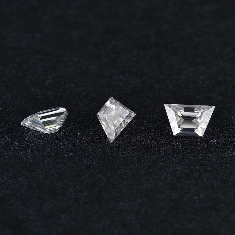 Promotion Real Moissanite Loose gemstones D Color VVS1 3EX White Trapezoid Cut Lab Created Diamond Certified Factory Price