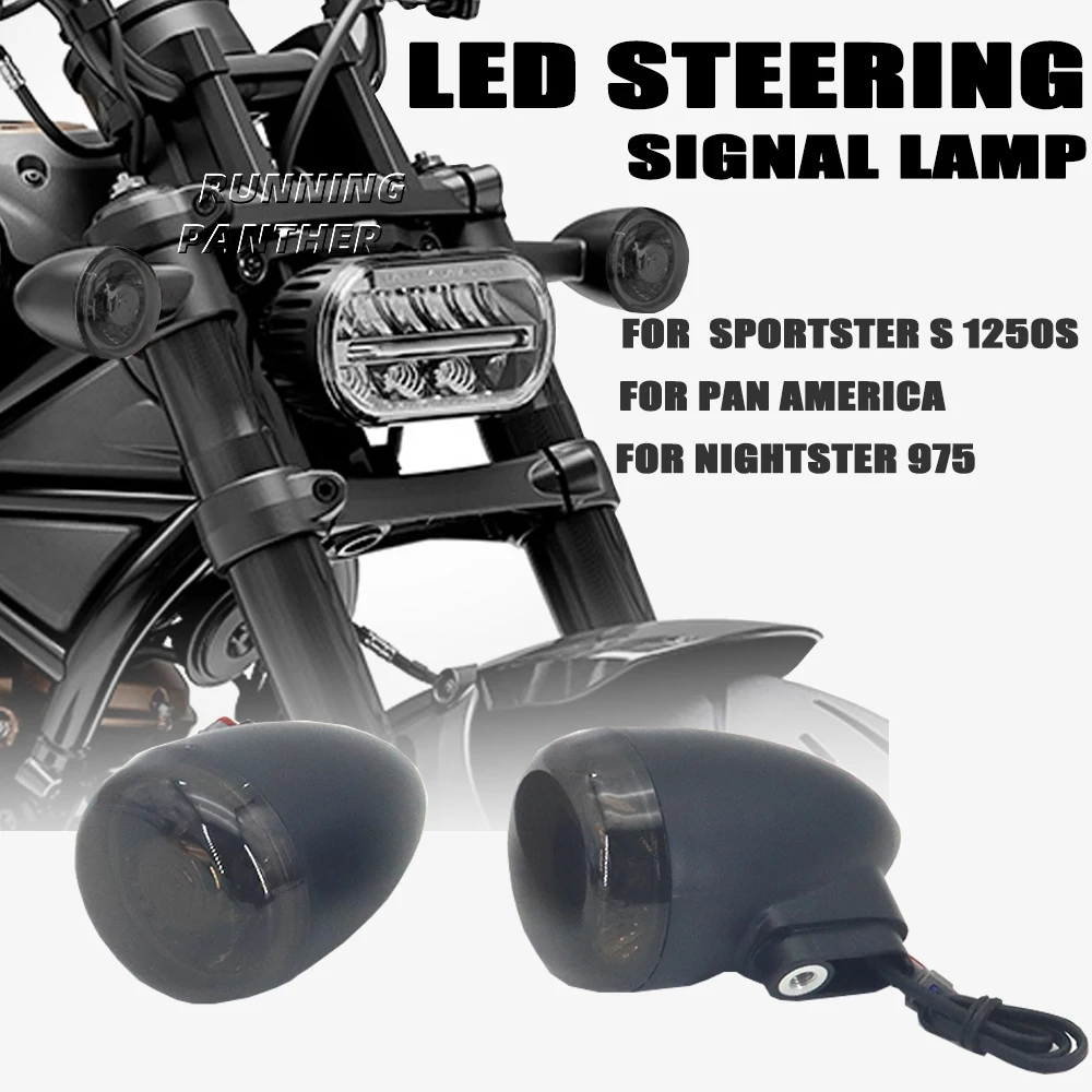 

Front And Rear Turn Signals Indicators LED Lights For Harley RH1250s Sportster S 1250 RH975 Nightster 975 2022 2021