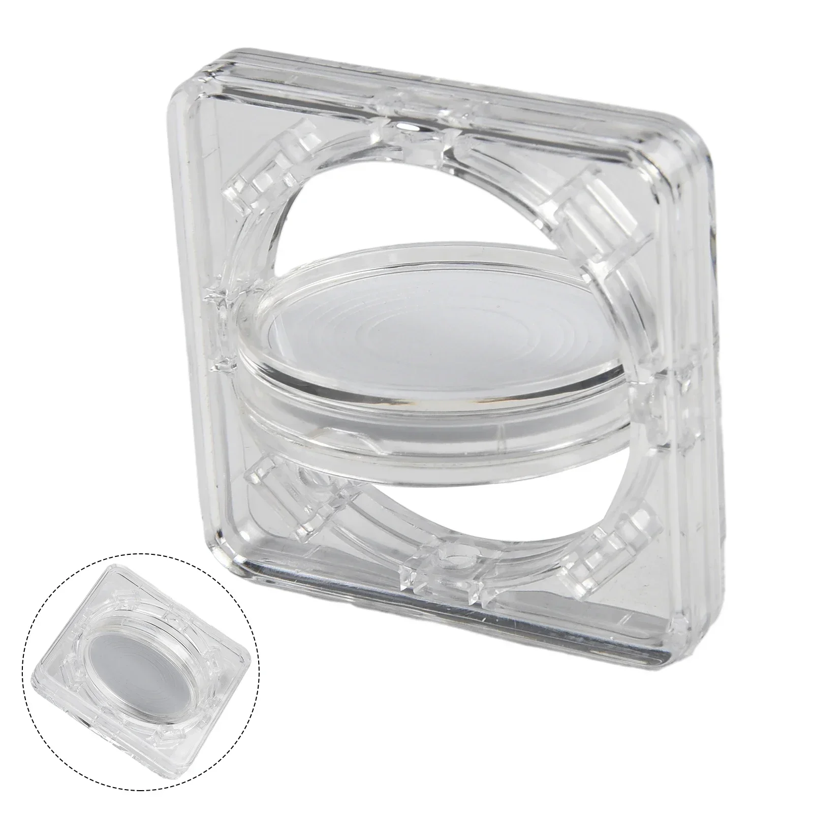 Acrylic Coin Display Case For Collectible Medals 4cm Commemorative Coin Protection Box High-Quality Storage Rotating Box 2