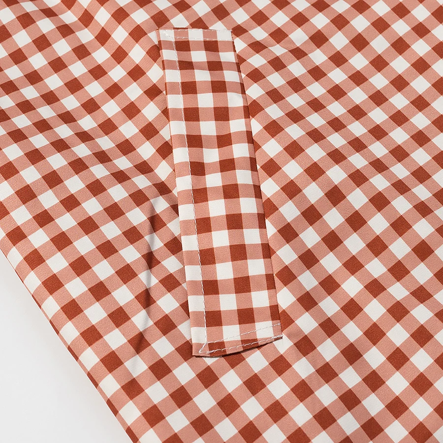 Women Casual Long Trench Coat Female Red Plaid Single Breasted Full Sleeve Windbreaker Jacket Spring Autumn Lady Coat Streetwear