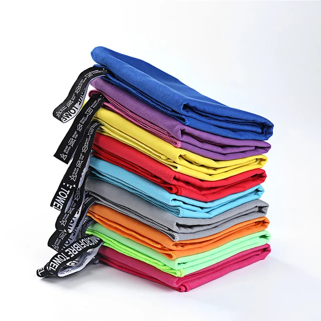 microfiber Thickened towel sports travel quick-drying super absorbent and super soft large hair towel lightweight fitness towel 4