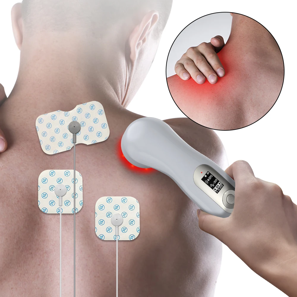 Suyzeko Handheld Ultra sound Therapy Ultrasonic Muscle Recovery Tens Fisioterapia Machine Red Light Therapy Device Body Massager - Image 2