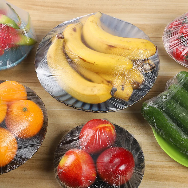 1000pcs bear cling film set, disposable set, leftover food grade cling film fruit preservation