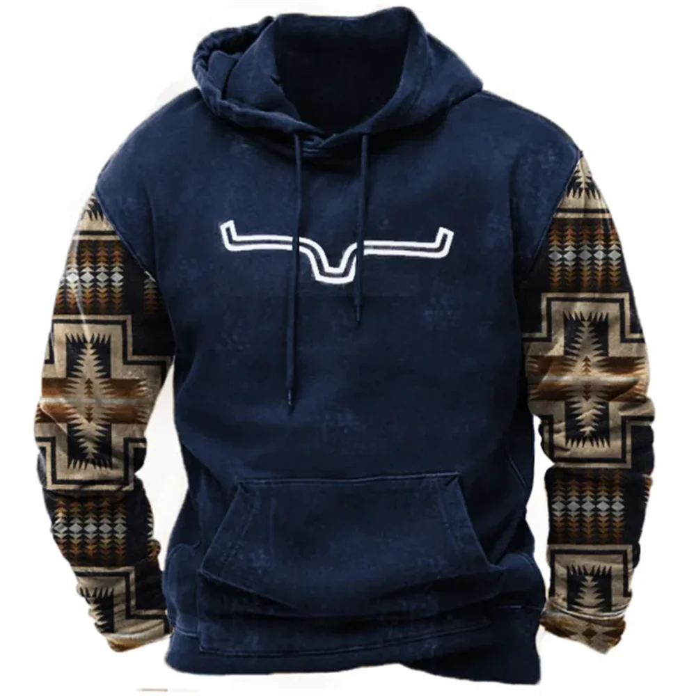 thumbnail image 1 of Nueva sudadera con capucha para hombre, sudadera con capucha con estampado de vaquero en 3D, camisetas de gran tamaño para hombre, ropa holgada vintage de Yellowstone para hombre, 1 of 5