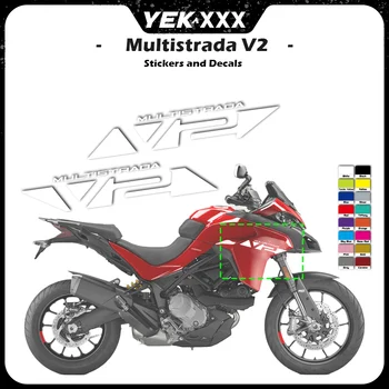 Decalcomanie per adesivi per carrozzeria moto compatibili per Ducati Multistrada V2 2021-2023 Kit pannello carenatura compatibile 950 2019-2020