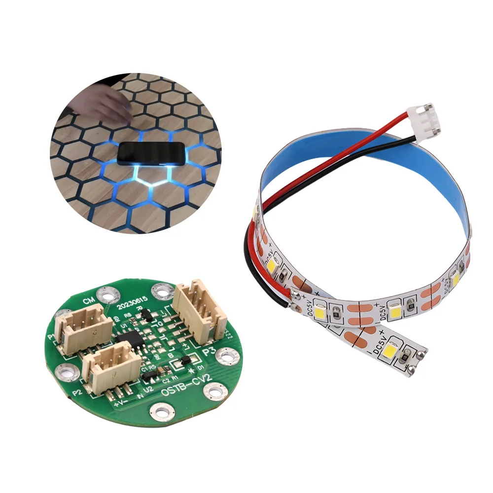 Rgb River Table Air Separation Touch Induction Switch Touch Induction Light Belt Set Accessorio Per Strisce Luminose A Bobina Cellulare