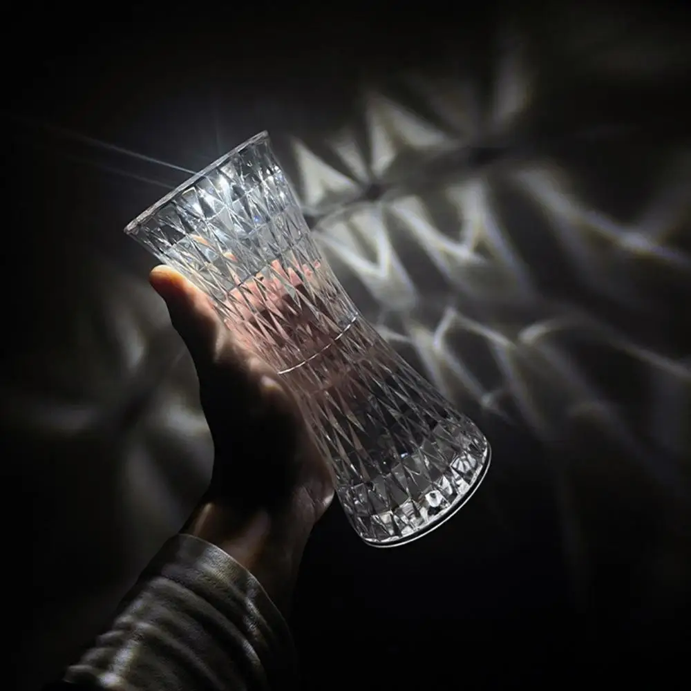 Led Touch Sensor Diamond Table Lamp Small Waist Crystal Decoration Light For Bar Bedroom Bedside Coffee Desk Night Lighting Gift
