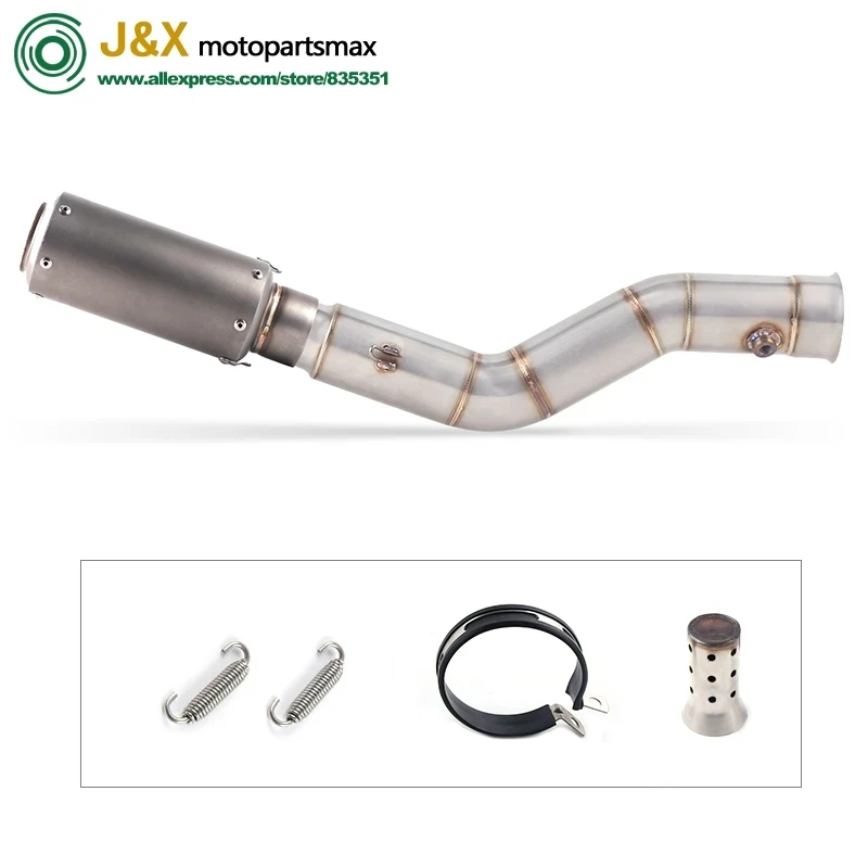 Yzf1000 Full Exhaust System Slip On For Yamaha Yzf R1 Yzf1000 2009-2014 Motorcycle Escape Muffler Modified Contact Milddle Pipe - Image 6