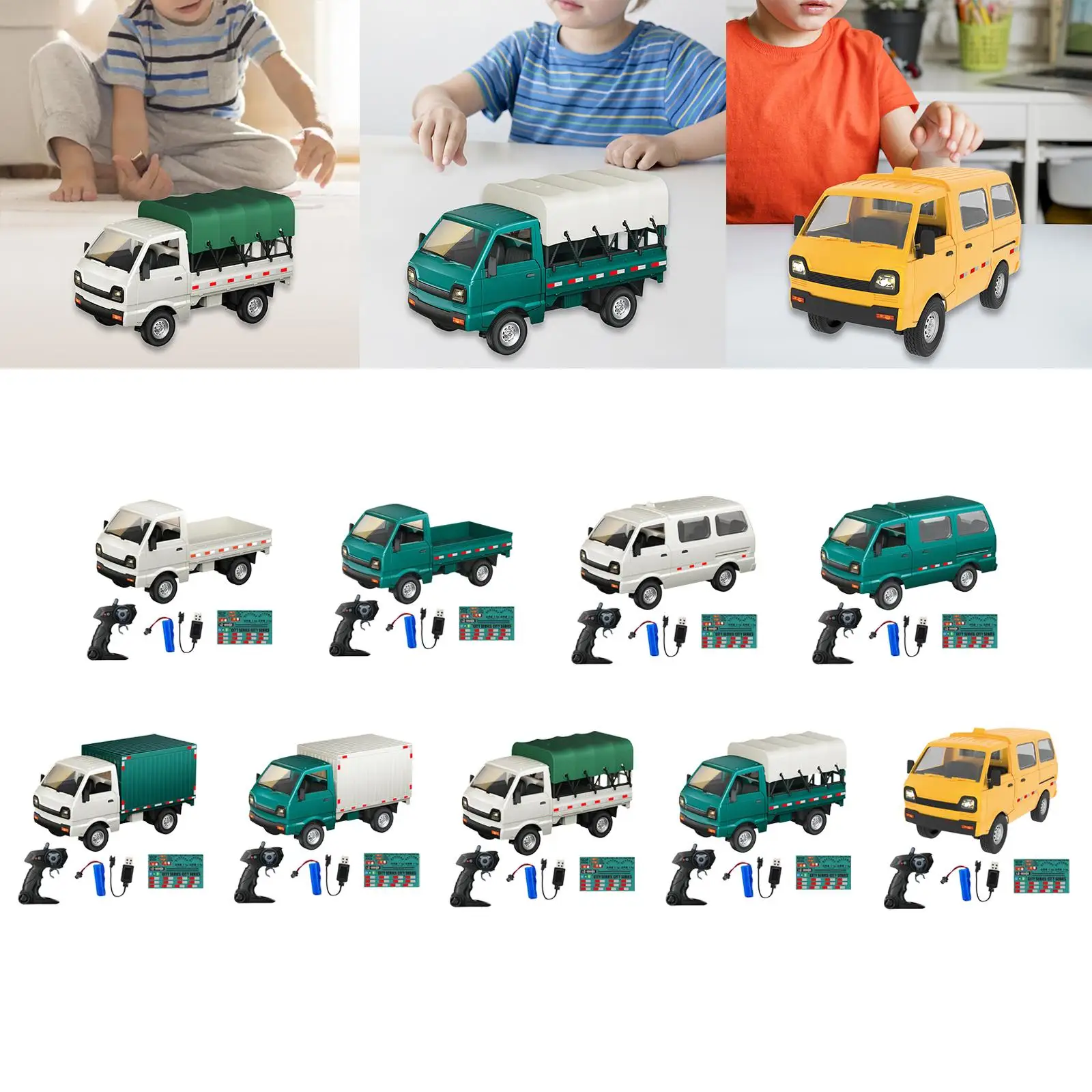 RC Car 1/16 Scale Hobby Grade Model Toy Car Flexible Lightweight Remote Control Car for Home Boys Gift Childrens Day Kids 4