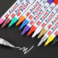 1PC Car Paint Marker Pen Waterproof Car Wheel Tire Oily Painting Mark Pen Auto Rubber Tyre Polishes Metal Permanent Marker 1