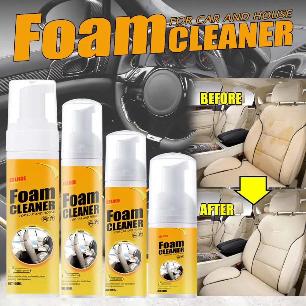 

New Multi-Purpose Foam Cleaner Rust Remover Cleaning Car House Seat Car Interior Accessories Home Kitchen Cleaning Foam Spray