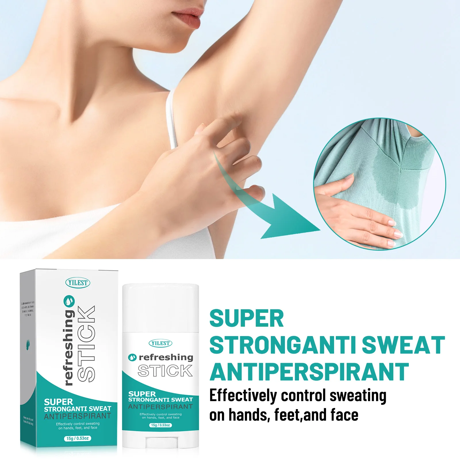 Super Strong Antiperspirant Stick For Hands Feet And Face_voghion.com