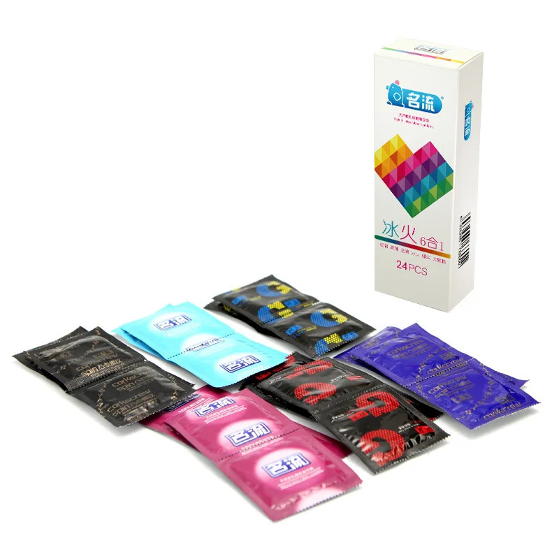 24/30pcs Super Thin Condoms Cool and Hot Sex Toys Dotted Granular Threaded Sexshop Tighten Firming Sex Accessories for Couples 5