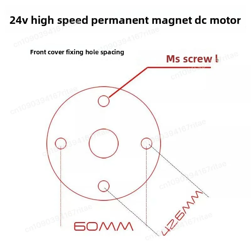 12-24V200W 이중 베어링 포지티브 및 네거티브 카본 브러시 DC 모터 고속 모터 스핀들 선반