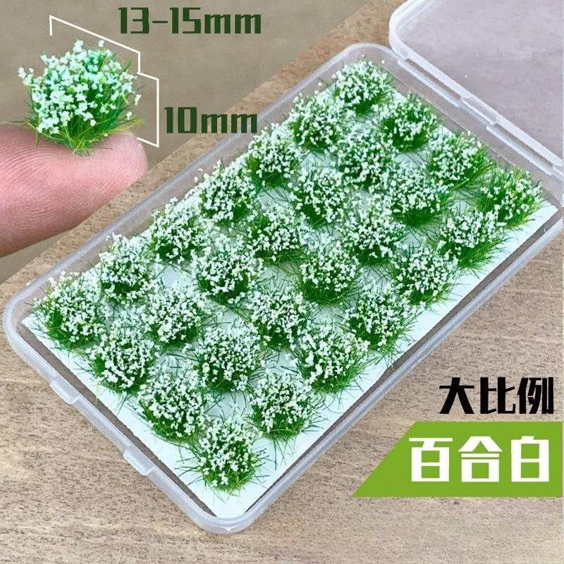 Sand Scene Scenery Material Artificial Grass Bushes Miniature Greenery Plant Cluster Decor Simulation Flower Grass Tufts Model