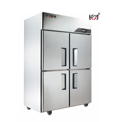 QBC1.0L4E Economic Refrigerator Freezer 2 Way Temperature Control Stainless Steel Door Convenient Store