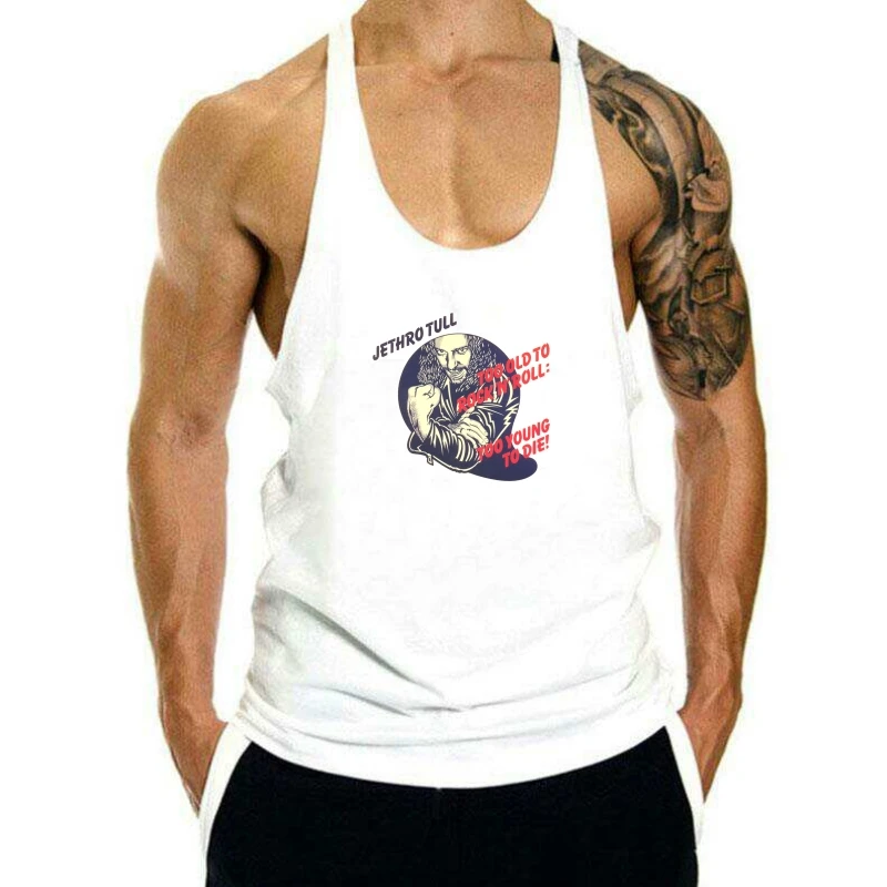 

Мужская майка Jethro Tull Too Old to Rock N Roll Too Young to Die Black Tee майка Мужская Новинка майка для мужчин и женщин