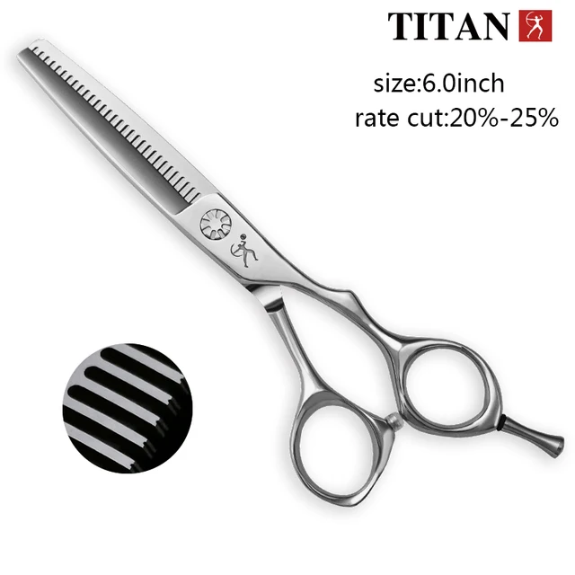 Titan Hairdressing Scissors Barber Tools for Hair Professional Thinning Shears VG10 Steel 6.0 Inch 5