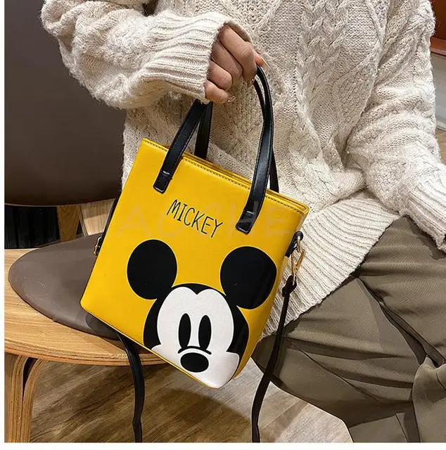 Disney Mickey Mouse Small Crossbody Bags Women Pu Leather Shoulder  Messenger Bag Cartoon Magnetic Clasp Ladies Purse Handbag - T-shirts -  AliExpress