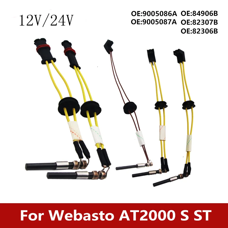 Diesel Parking Heater Glow Plug Flame Sensor 82307 84906 82306 9005086A 9005087A For 12v 24v Webasto Air Top AT2000 S ST