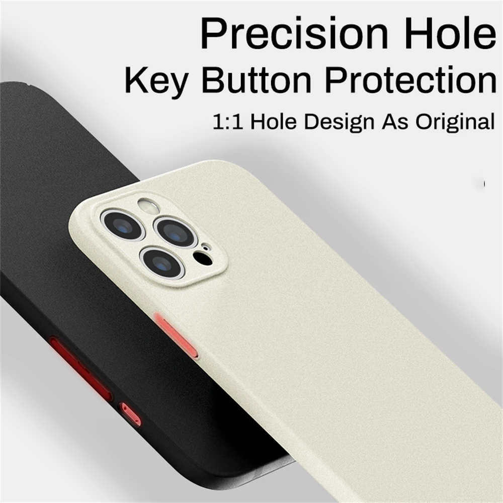 Luxury Sandstone Matte Ultra-Thin Hard Phone Case - Slim PC Bumper Back Cover
