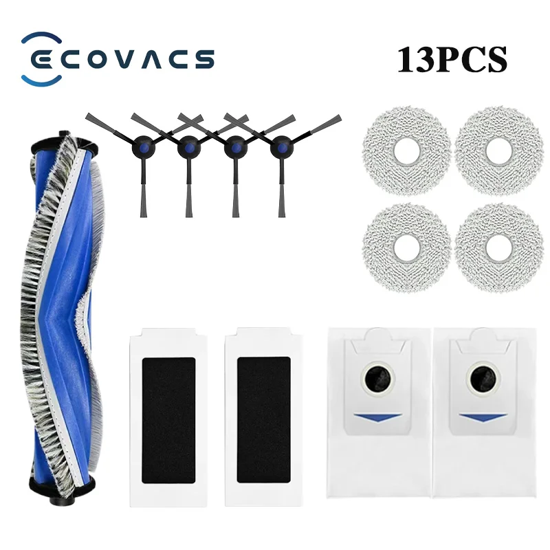 Premium Robot Vacuum Replacement Parts - Dust Bags, Main & Side Brushes, Filters, and Mop Accessories