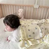 Baby Newborn Blueberry Print Cotton Muslin Swaddle Blanket Muslin Wrap Baby Burp Cloth Towel Scarf Muslin Diapers Baby Stuff 6