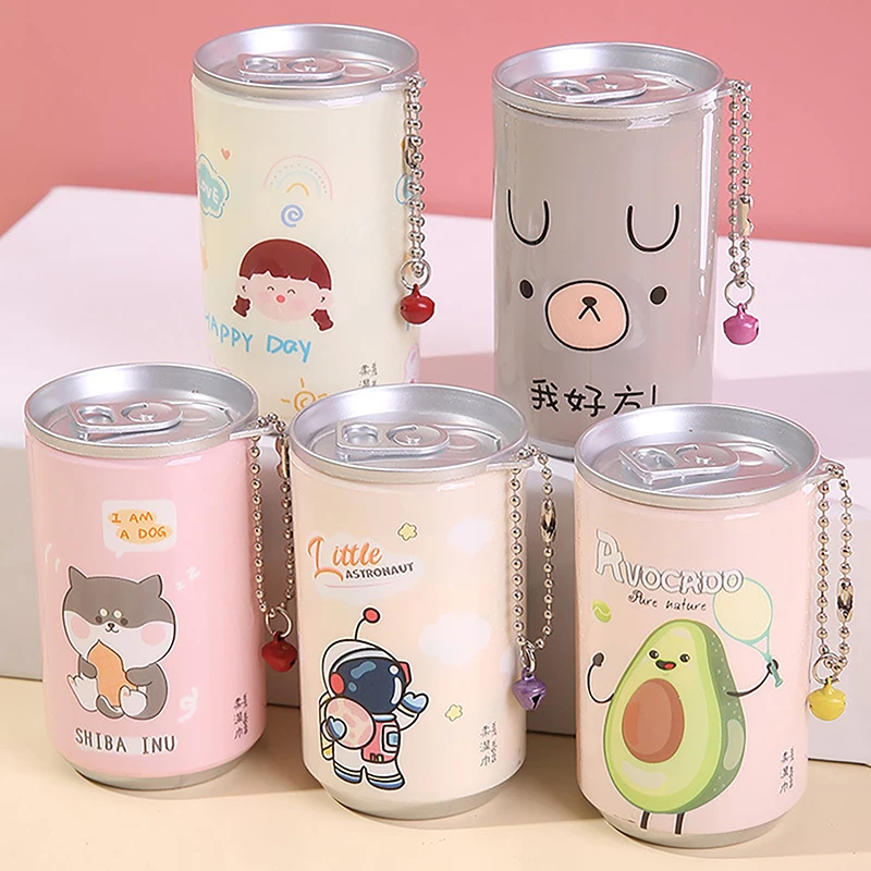 Canned Wet Wipes Portable Children Barreled Cans 30 Sheets Cleaning Cloths Creative Cartoon Chain Cute Small Bell 3